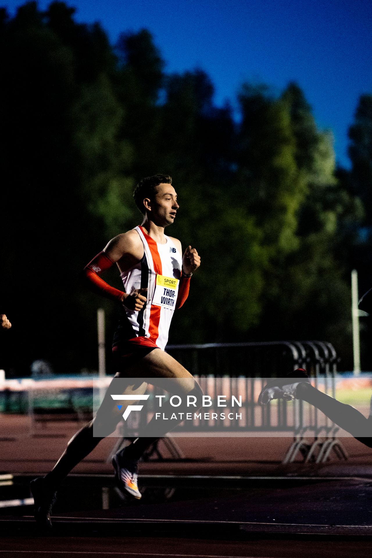 Maximilian Thorwirth (SFD 75 Duesseldorf-Sued) ueber 5000m am 28.05.2022 waehrend der World Athletics Continental Tour IFAM Oordegem in Oordegem